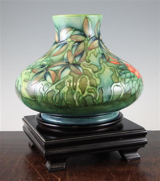 A Moorcroft Sultan of Brunei pattern vase, c.1992, 27cm